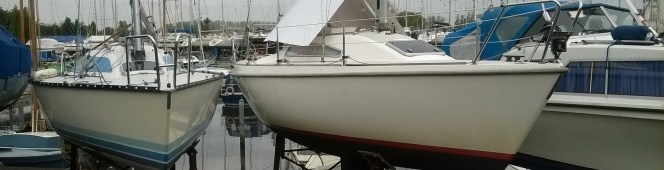 De boot staat weer op de&nbsp;kant